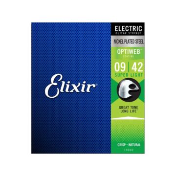 Encordoamento 009 Super Light Guitarra Optiweb Elixir 1