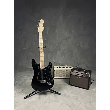 Carrozza Strat Legend Guitarra Elétrica Preta - Vista Frontal do Corpo