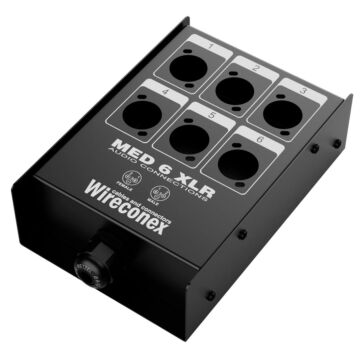 Painel Para Multicabos Sem Conectores 6 Vias Xlr - Wireconex 1