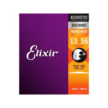 Cordas 013 Medium 80/20 Violão Aço Nanoweb Elixir 1