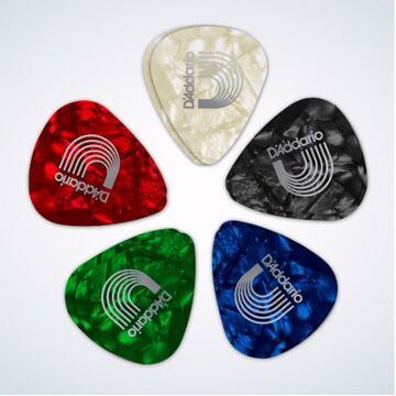 Palheta Guitarra Color 1cap7 D Addario 1.25mm 10un 1