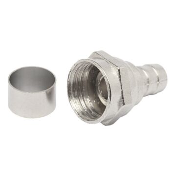 Conector F Rg 59 Com Anel Corpo Longo Storm 100 Unidades 1