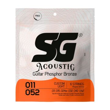 Encordoamento P/violão Fósforo Bronze Sg 0.011 - 0.052 1