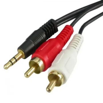 Cabo P2 Stereo 2 X Rca, Gold, 1.8m Storm 10 Unidades 1