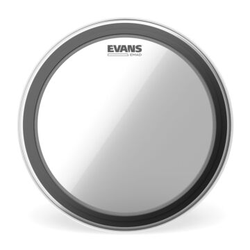 Pele Batedeira Bumbo 22' Evans EMAD Transparente BD22EMAD 1