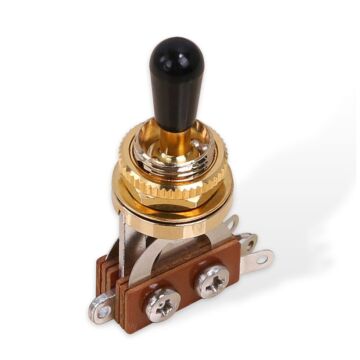 Chave Seletora 3 Posições Dourada/Preta Spirit GD-BTG-BK 1