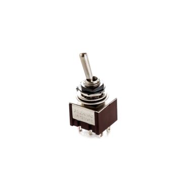 Chave Seletora Mini 2 Posições Toogle Preta Spirit M205-BK 1