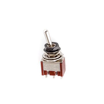 Chave Seletora Mini 2 Posições Toogle Preta Spirit M105-BK 1