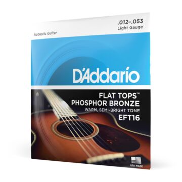 Encordoamento Violão Aço 12-53 D Addario Flat Tops EFT16 1