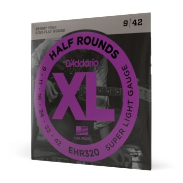 Encordoamento Guitarra 09-42 D Addario Half Rounds EHR320 1