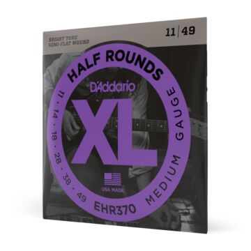Encordoamento Guitarra 11-49 D Addario Half Rounds EHR370 1