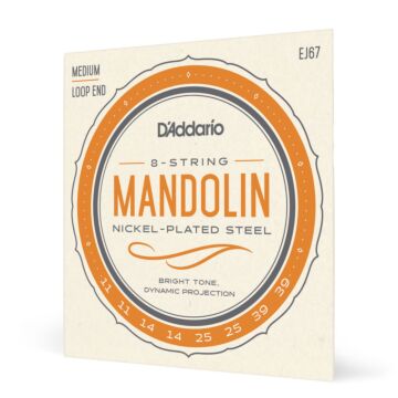 Encordoamento Bandolim 11-39 D Addario Nickel Plated EJ67 1