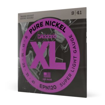 Encordoamento Guitarra 09-41 D Addario XL Pure Nickel EPN120 1
