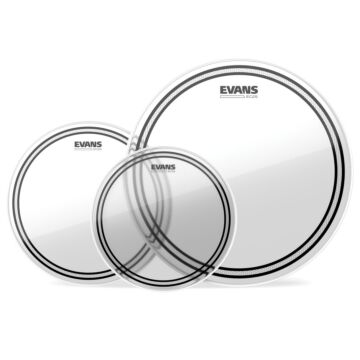 Kit De Peles Fusion Evans EC2S Transparente ETP-EC2SCLR-F 1