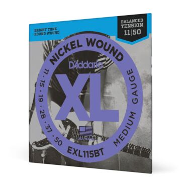 Encordoamento Guitarra 11-50 D Addario XL Nickel EXL115BT 1