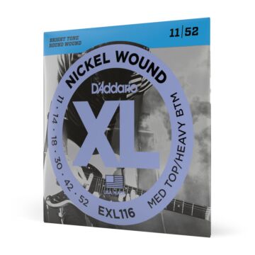 Encordoamento Guitarra 11-52 D Addario XL Nickel EXL116 1