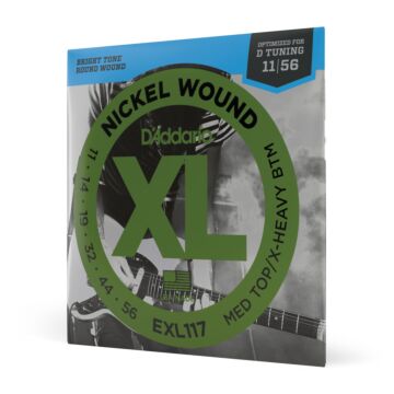 Encordoamento Guitarra 11-56 D Addario XL Nickel EXL117 1