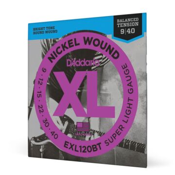 Encordoamento Guitarra 09-40 D Addario XL Nickel EXL120BT 1