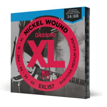Encordoamento Guitarra Barítona DAddario XL Nickel EXL157 1