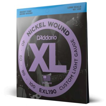 Encordoamento Baixo 4C 40-100 D Addario XL Nickel EXL190 1