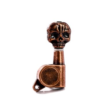 Tarraxa Guitarra Bronze Relic L6 Caveira Canhoto Spirit 1