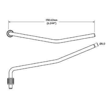 Alavanca Ponte Floyd Rose Cromada Fosca Spirit HFT20-MC 1