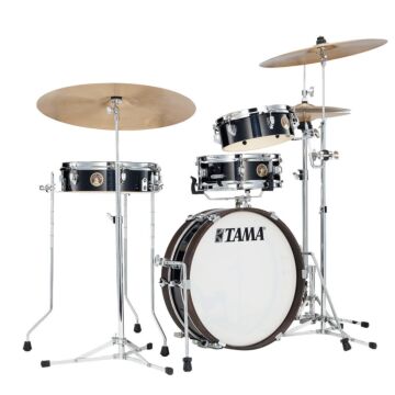Bateria Shell Pack (4 Tambores) Preta Hairline Black Tama Club-Jam Pancake LJK48P-HBK 1