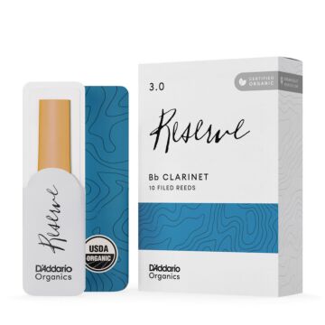 Palheta Clarineta 3.0 (10 Peças) DAddario Organic Reserve 1