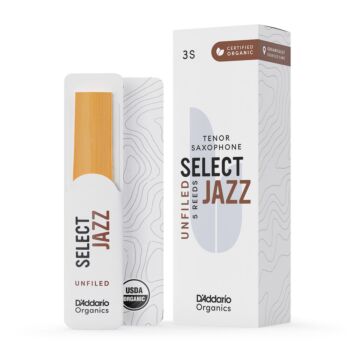 Palheta Sax Tenor 3S (5 Peças) DAddario Organic Select Jazz 1
