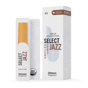 Palheta Sax Tenor 4S (5 Peças) DAddario Organic Select Jazz 1