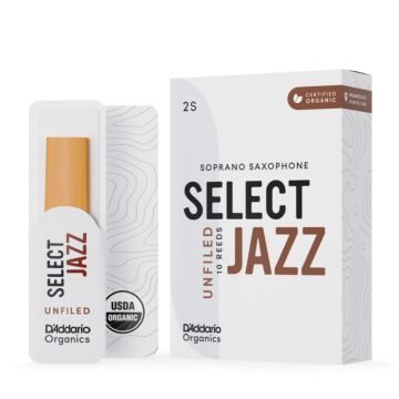 Palheta Sax Soprano 2S (10) DAddario Organic Select Jazz 1