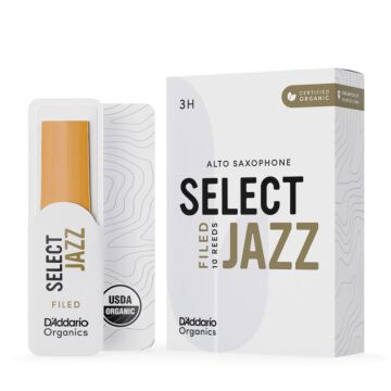 Palheta Sax Alto 3H (10 Peças) DAddario Organic Select Jazz 1
