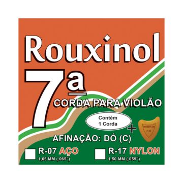 Corda Avulsa Violao Aço 7 Rouxinol R07 com Bolinha (Do) 1