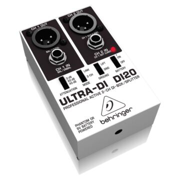 Direct Box Behringer DI20 - Profissional 2 canais