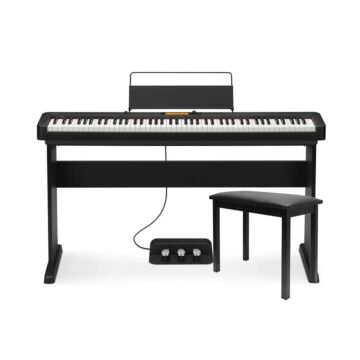 Piano Digital Stage Casio CDP-S360 com suporte, pedal triplo e banqueta