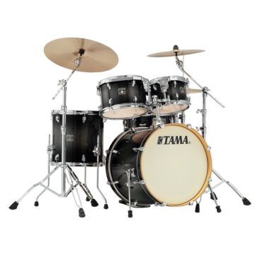 Bateria Shell Pack (5 Tambores) Bumbo 20 (Preta Transarent Black Burst) Tama Superstar Classic CL50RS-TPB