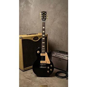 Guitarra Gibson Les Paul Studio Tribute P90 Satin Black - Vista Frontal Completa
