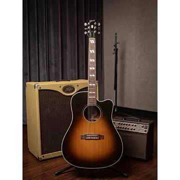 Violão Gibson Hummingbird Pro 2018 Natural - Vista Frontal com Pickguard Hummingbird