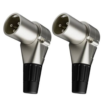 Wc 2053 Conector Xlr Macho Linha 90 Graus Wireconex 02 Unidades 1
