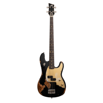 Baixo Duesenberg Alliance Chris Chaney Black Distressed LTD - Vista Frontal