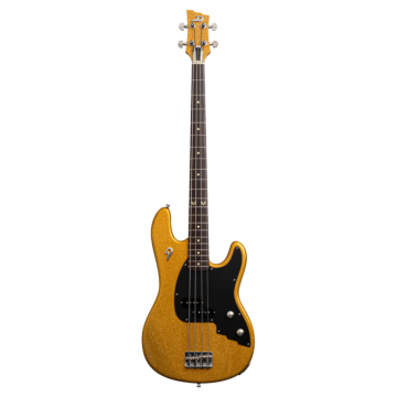 Duesenberg Alliance Chris Chaney Bass Gold Sparkle - Vista Frontal