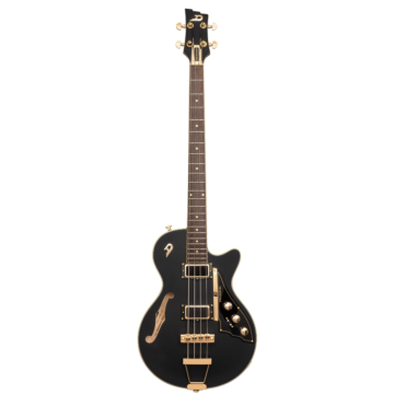Duesenberg Starplayer Bass Black Velvet Matt Gold - Vista Frontal