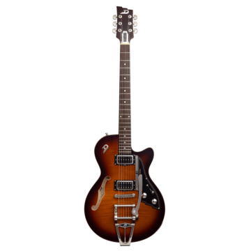Duesenberg Starplayer CBR Tobacco Burst - Vista Frontal Completa