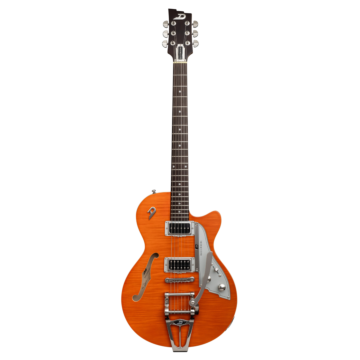 Guitarra Duesenberg Starplayer CBR Transparent Vintage Orange - Vista Frontal Completa