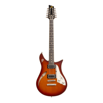 Duesenberg Double Cat 12-String Vintage Burst - Vista Frontal