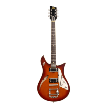 Guitarra Duesenberg Double Cat Semi-acustica Vintage Burst com BAG