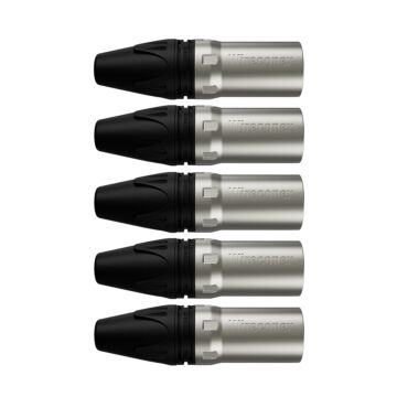 Conector Xlr Macho Wc 1013 Ml Bk Ni 3p Cabo Wireconex 05 Unidades 1