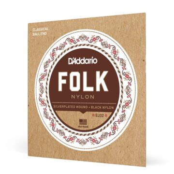 Encordoamento Para Violão Bolinha D Addario Folk Nylon EJ32