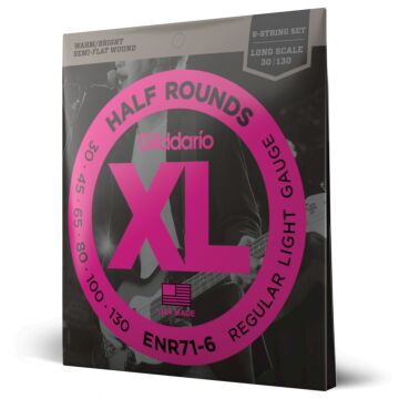 Encordoamento Baixo 6C 30-130 D Addario Half Rounds ENR71-6