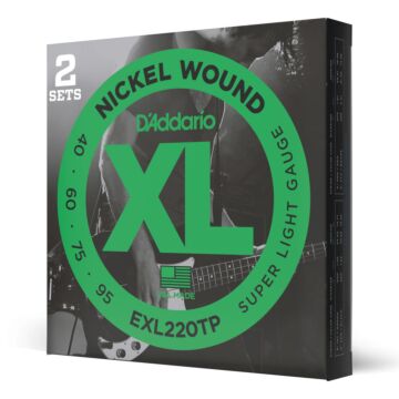 Encordoamento Baixo 4C 40-95 (2 Jogos) D Addario EXL220TP